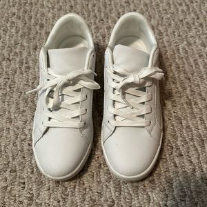 Plain White Sneakers, worn twice